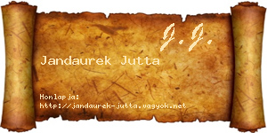 Jandaurek Jutta névjegykártya